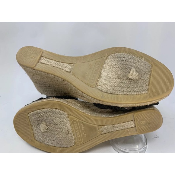 Coach Verronica Espadrille Platform Wedges sz 8m - Picture 4 of 5